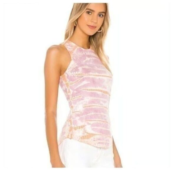 Christina Haack YFB Robbie Tie Dye Tank Size Medium Festival Hippie Racerback - Picture 1 of 8